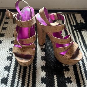 Cork Platform Heels